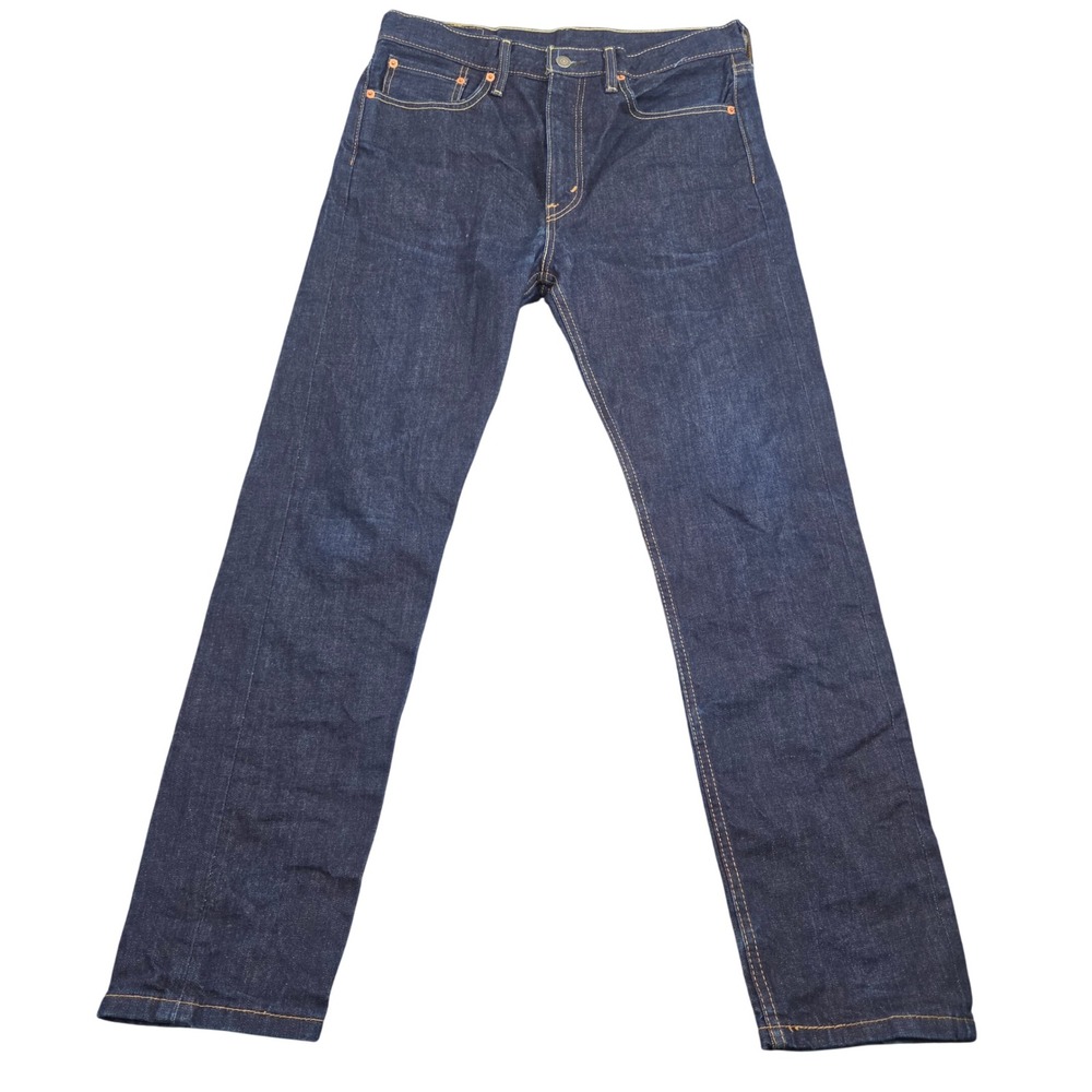 Levis 522 Slim Taper Jeans Mens 32x32 Indigo Blue Y2K Denim Casual Classic Work